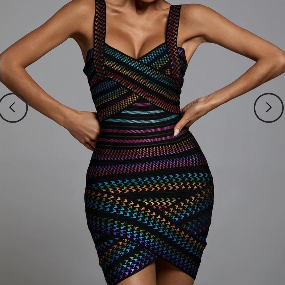 Rainbow Bandage Dress